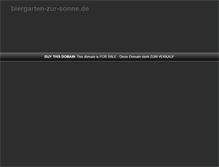Tablet Screenshot of biergarten-zur-sonne.de